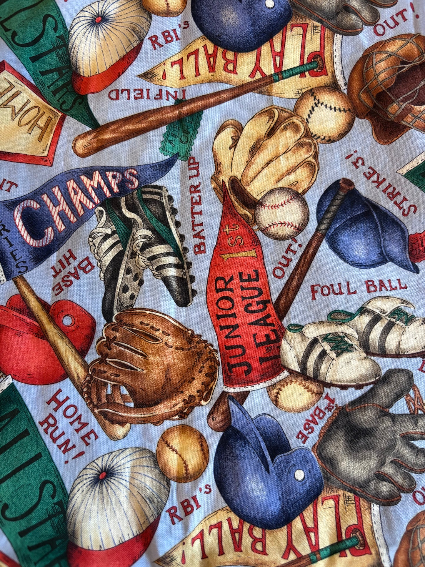 Tote Bag- Baseball Equipment (Boy)