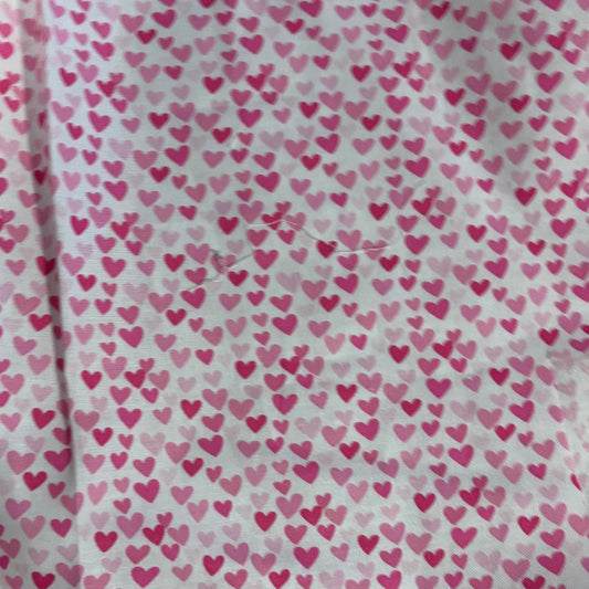 Hooded Towel Pink Hearts (Girl)