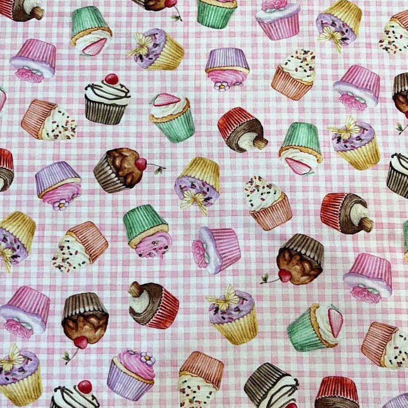 Tote Bag- Gingham Cupcakes (Girl)