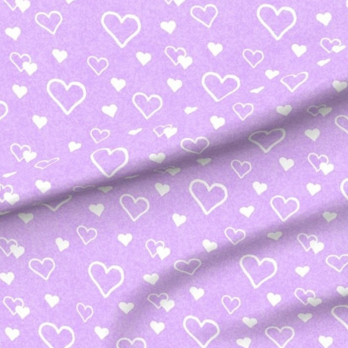 Robes (Girl)- Lavender Hearts Minky