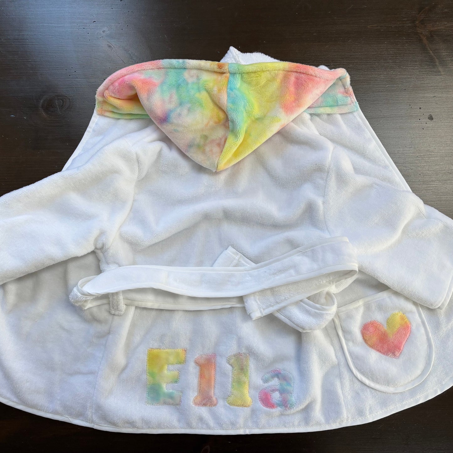 Robes (Girl)-Pastel Tie Dye Minky