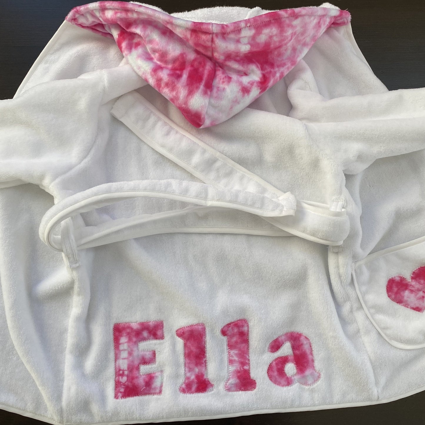 Robes (Girl)- Pink Tie Dye Minky